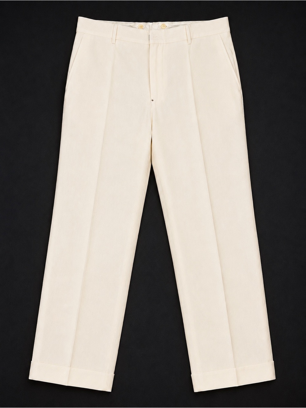 J. Peterman Men’s 100% Linen Pants Off White Size 38 x 31 Made in Portugal NWT